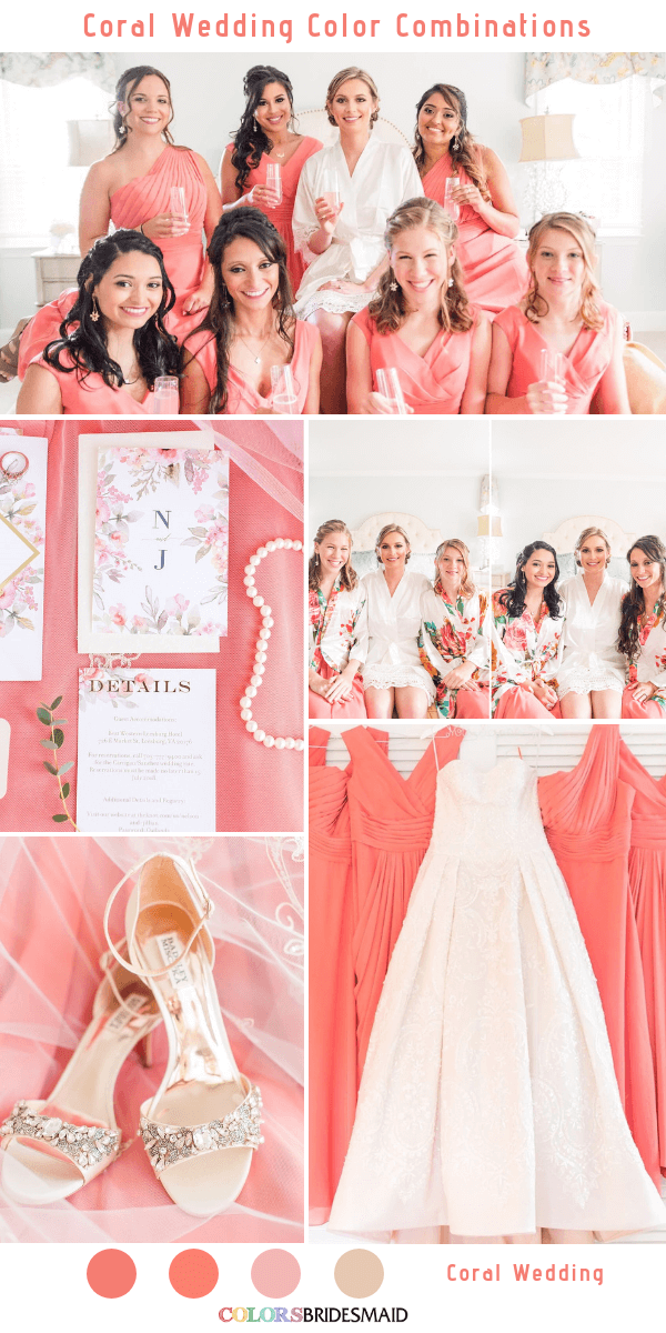 Coral Summer Wedding Colors